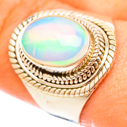 Ethiopian Opal Rings handcrafted by Ana Silver Co - RING123087