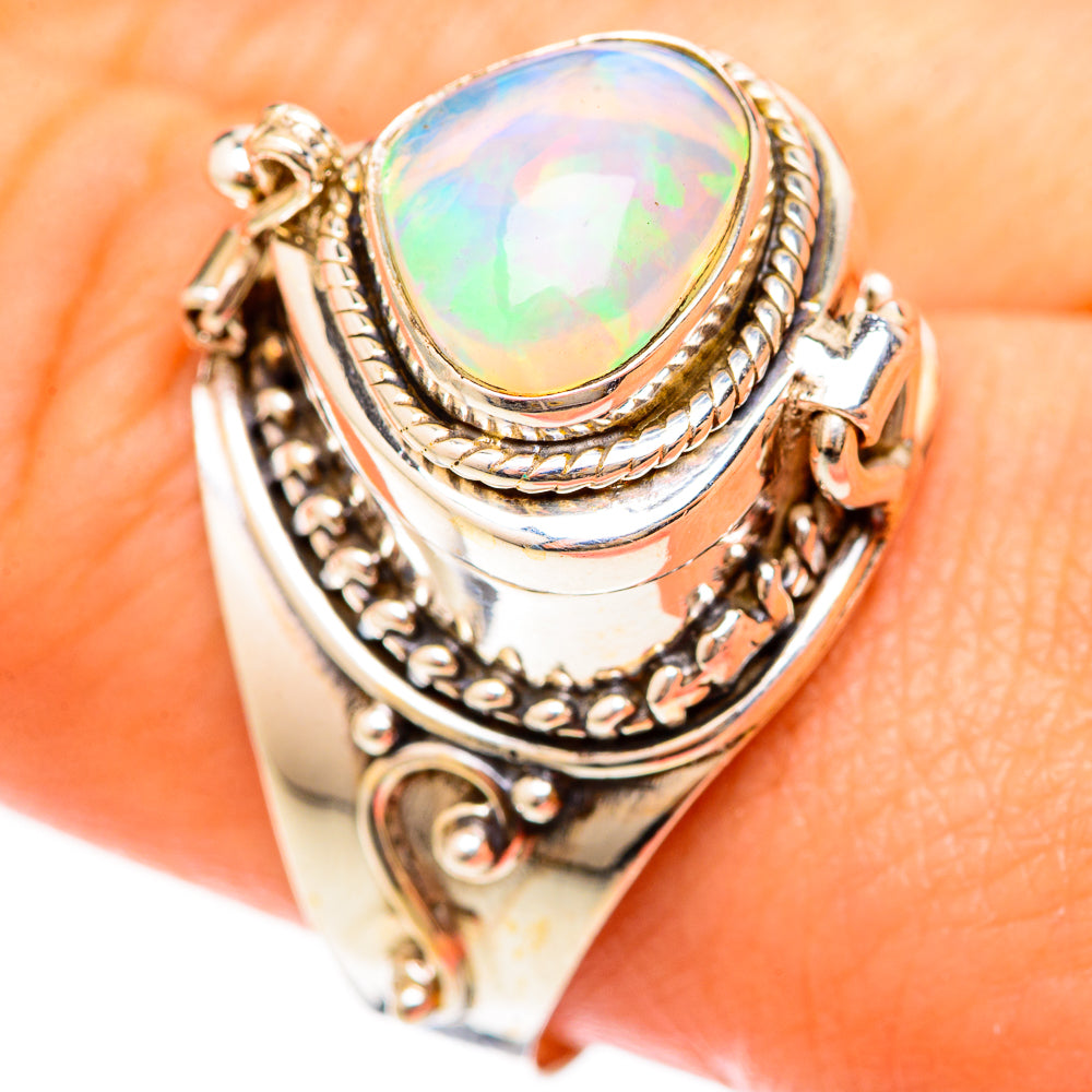 Ethiopian Opal Rings handcrafted by Ana Silver Co - RING123088