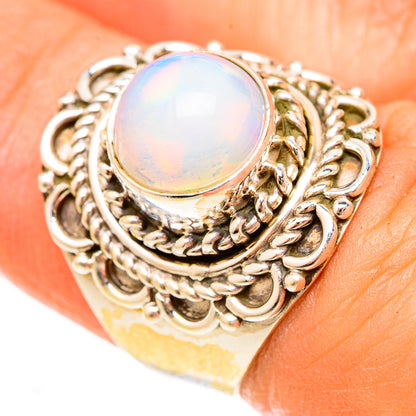 Ethiopian Opal Rings handcrafted by Ana Silver Co - RING123089