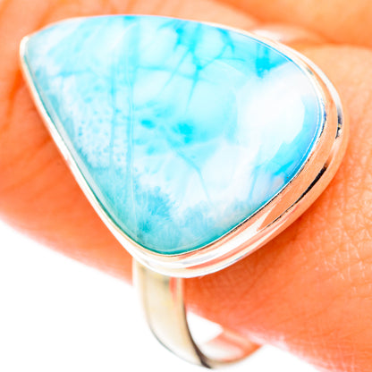Larimar Rings handcrafted by Ana Silver Co - RING123094
