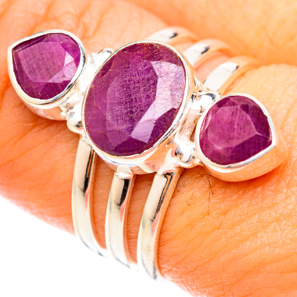 Ruby Rings handcrafted by Ana Silver Co - RING123097