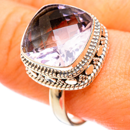Pink Amethyst Rings handcrafted by Ana Silver Co - RING123099
