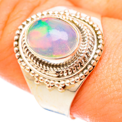 Ethiopian Opal Rings handcrafted by Ana Silver Co - RING123105