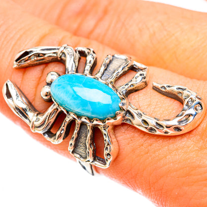 Larimar Rings handcrafted by Ana Silver Co - RING123110