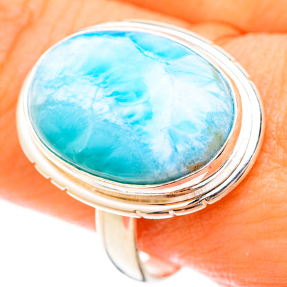 Larimar Rings handcrafted by Ana Silver Co - RING123112