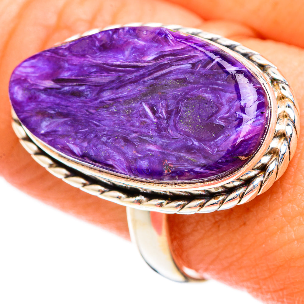 Charoite Rings handcrafted by Ana Silver Co - RING123116
