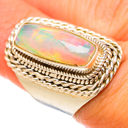 Ethiopian Opal Rings handcrafted by Ana Silver Co - RING123118