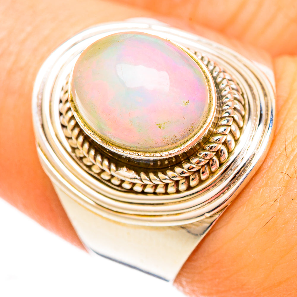 Ethiopian Opal Rings handcrafted by Ana Silver Co - RING123119