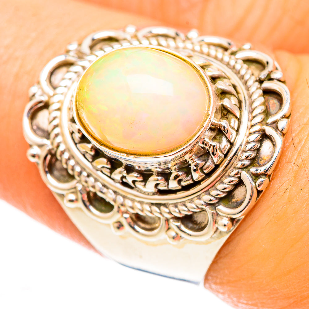 Ethiopian Opal Rings handcrafted by Ana Silver Co - RING123121