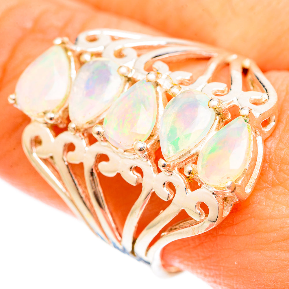 Ethiopian Opal Rings handcrafted by Ana Silver Co - RING123134