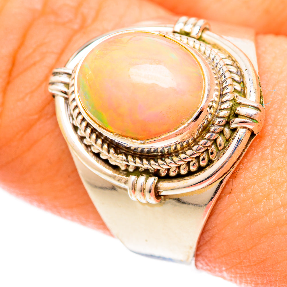Ethiopian Opal Rings handcrafted by Ana Silver Co - RING123137