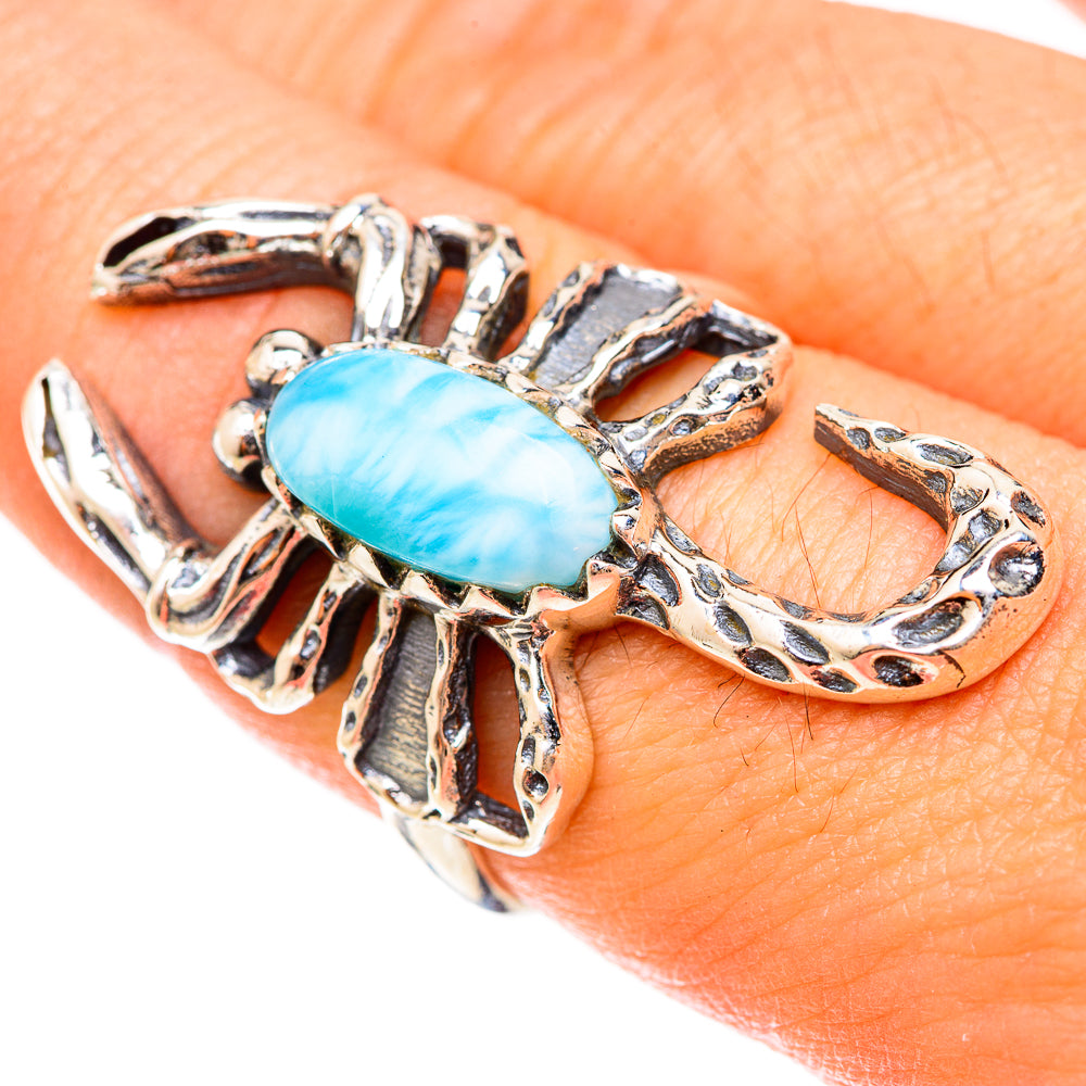 Larimar Rings handcrafted by Ana Silver Co - RING123140