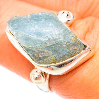 Aquamarine Rings handcrafted by Ana Silver Co - RING123142
