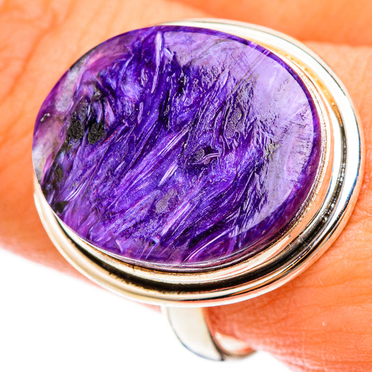 Charoite Rings handcrafted by Ana Silver Co - RING123146
