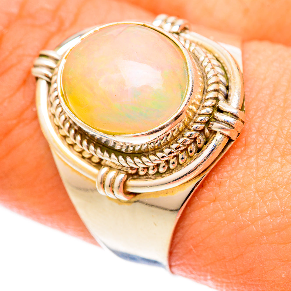 Ethiopian Opal Rings handcrafted by Ana Silver Co - RING123150