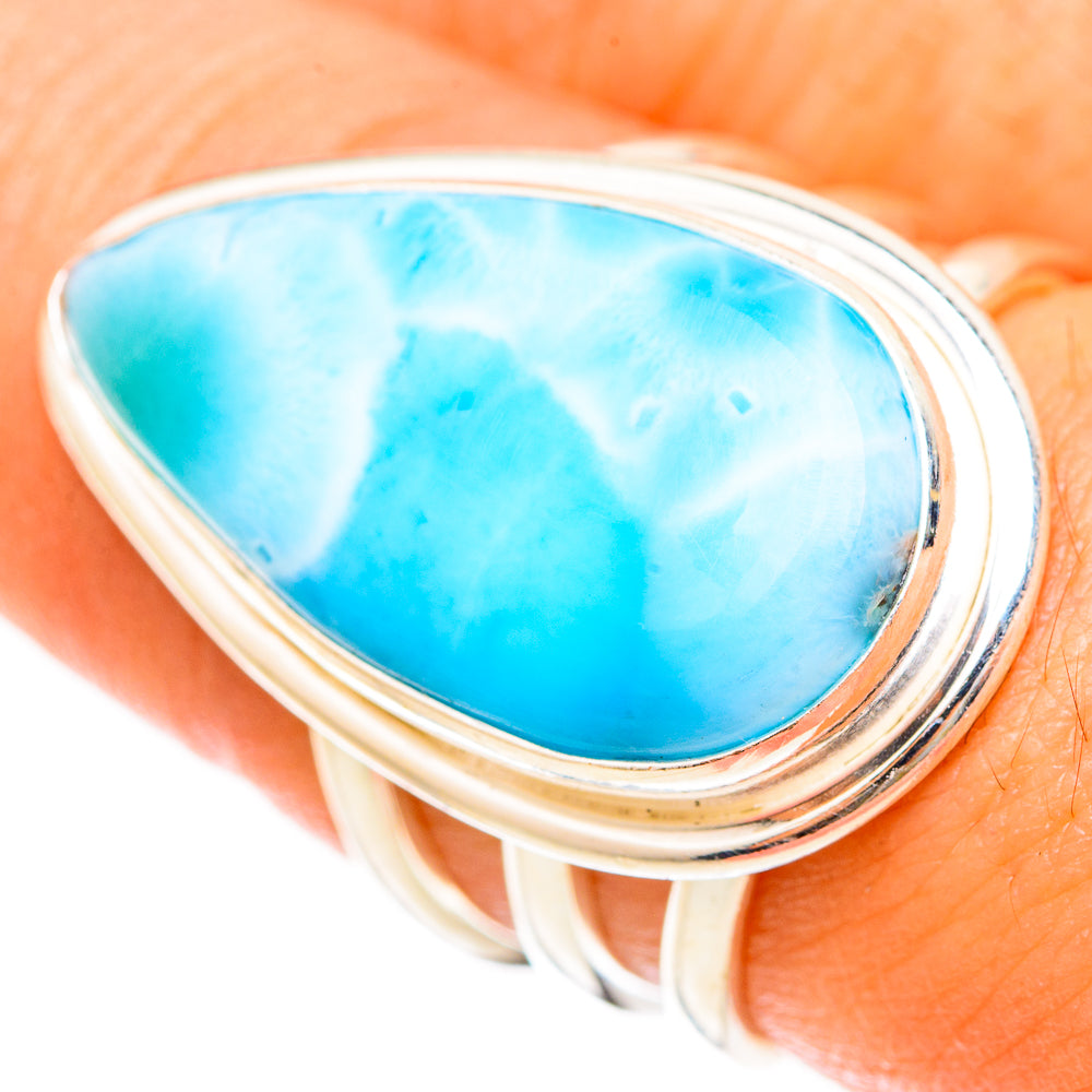 Larimar Rings handcrafted by Ana Silver Co - RING123162