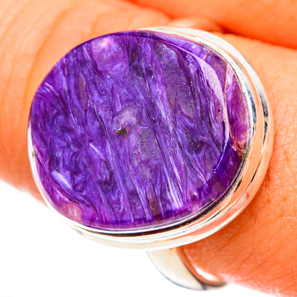 Charoite Rings handcrafted by Ana Silver Co - RING123165