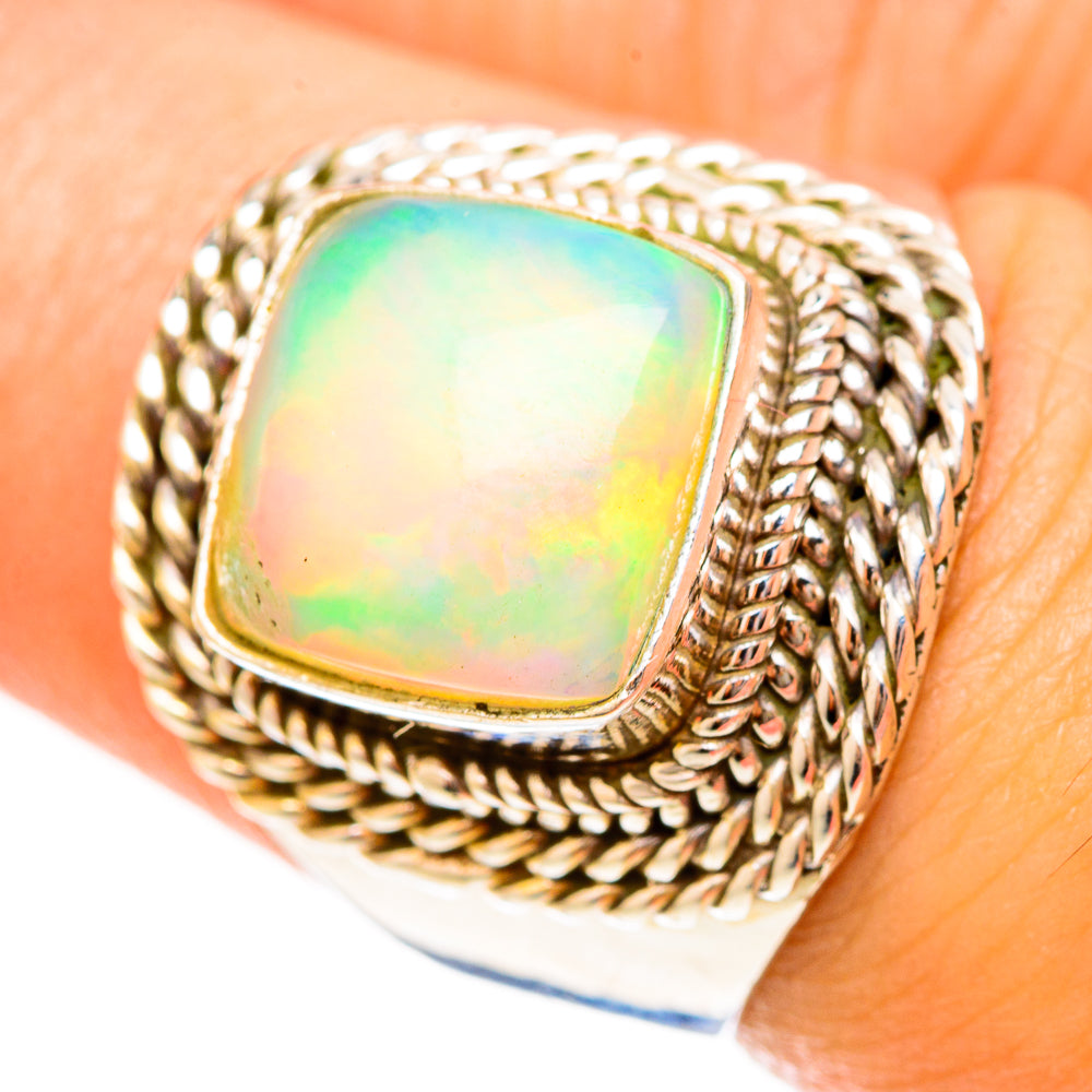 Ethiopian Opal Rings handcrafted by Ana Silver Co - RING123168