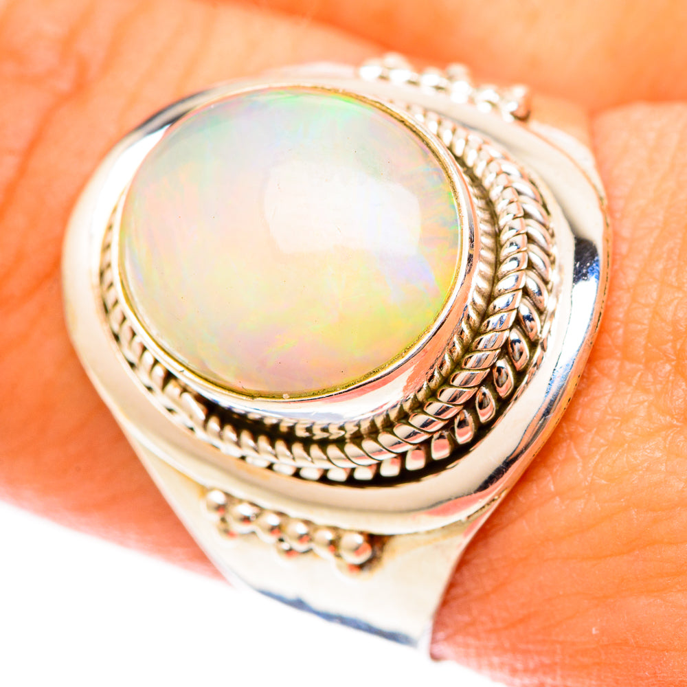 Ethiopian Opal Rings handcrafted by Ana Silver Co - RING123170
