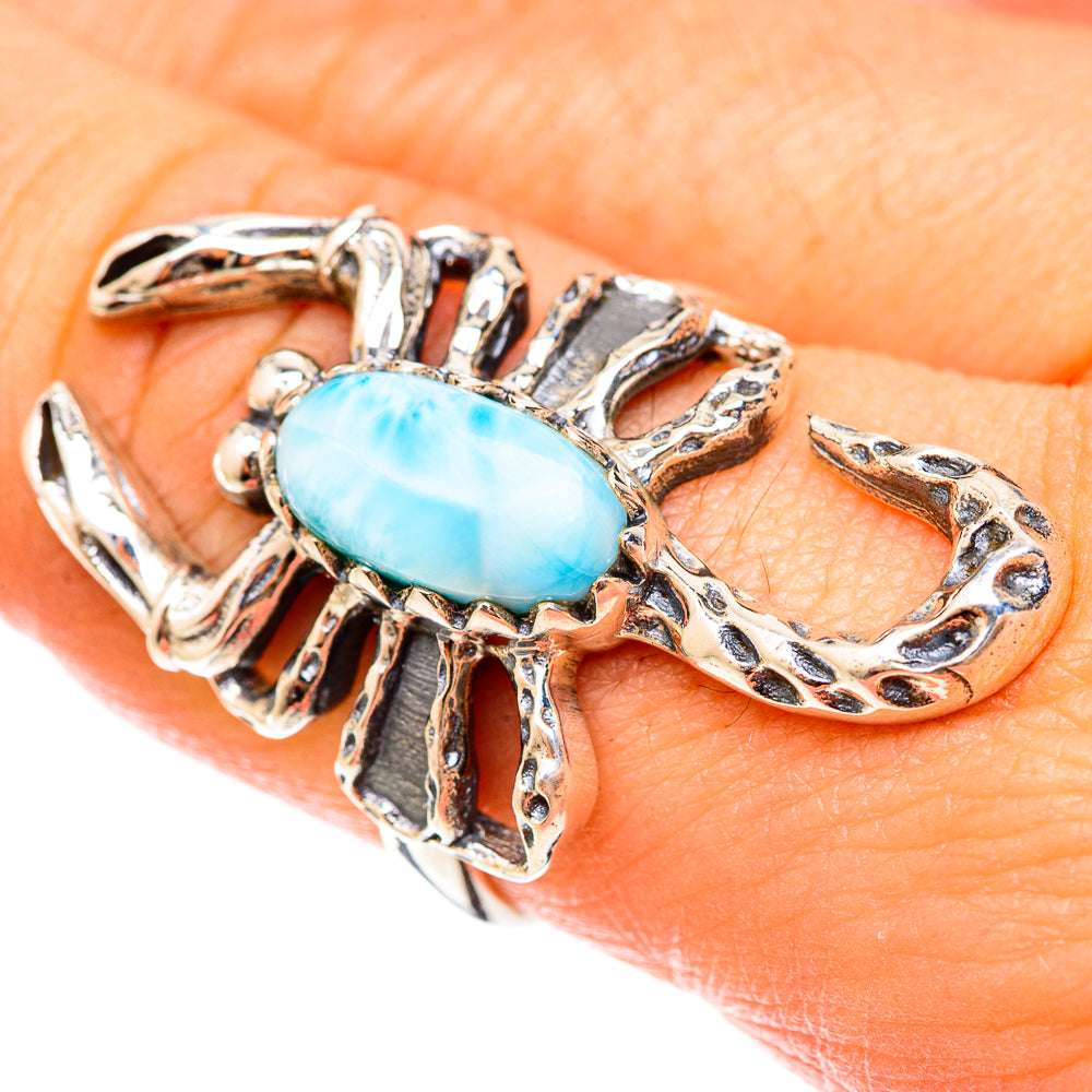 Larimar Rings handcrafted by Ana Silver Co - RING123179