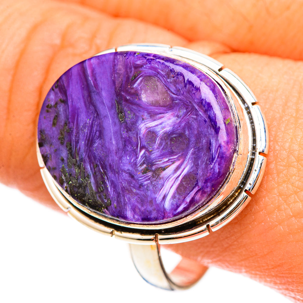 Charoite Rings handcrafted by Ana Silver Co - RING123183