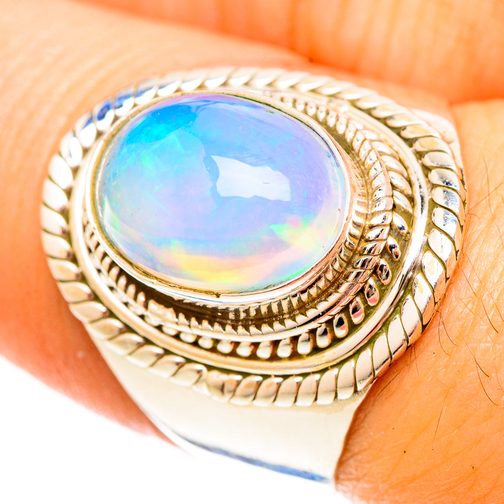 Ethiopian Opal Rings handcrafted by Ana Silver Co - RING123184