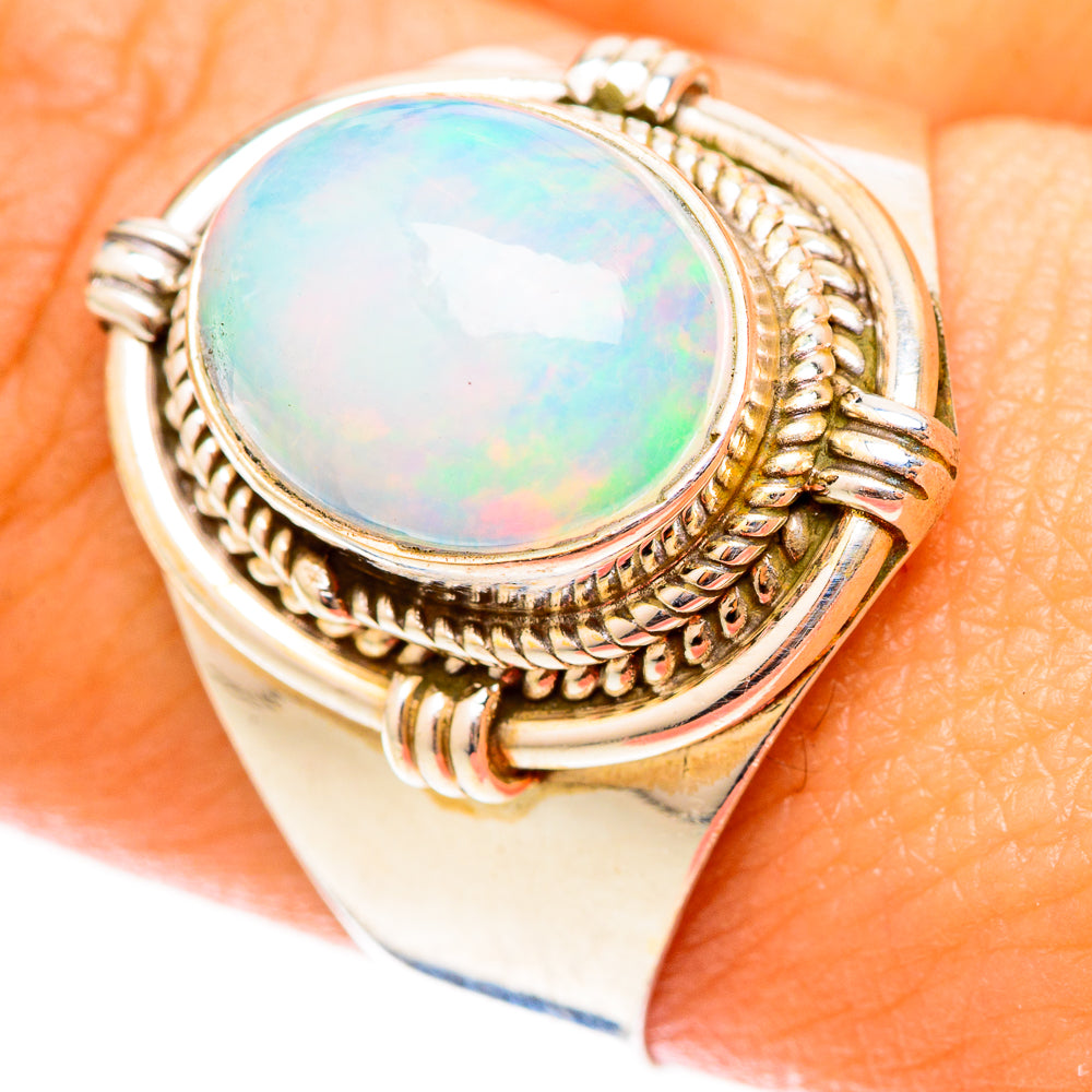 Ethiopian Opal Rings handcrafted by Ana Silver Co - RING123186