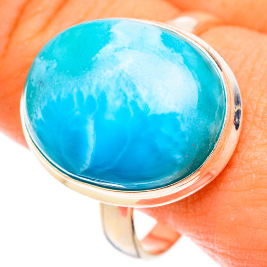 Larimar Rings handcrafted by Ana Silver Co - RING123197