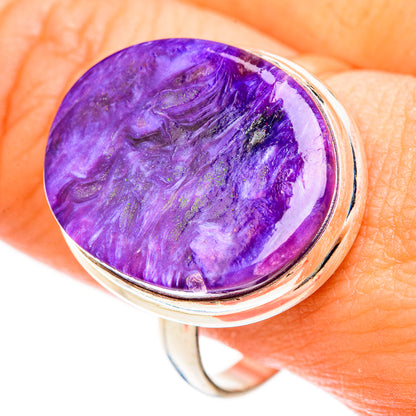 Charoite Rings handcrafted by Ana Silver Co - RING123199