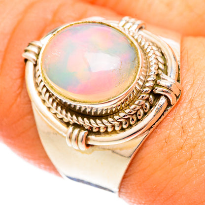 Ethiopian Opal Rings handcrafted by Ana Silver Co - RING123201