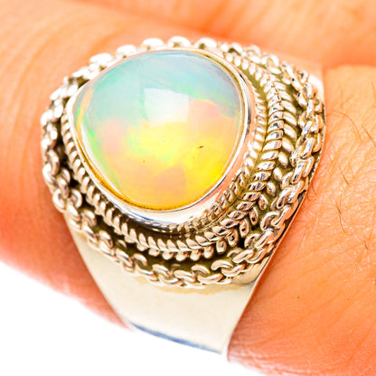 Ethiopian Opal Rings handcrafted by Ana Silver Co - RING123203