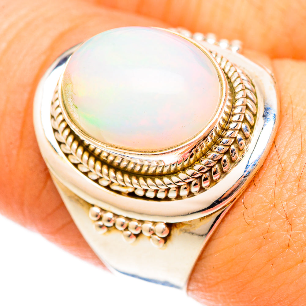 Ethiopian Opal Rings handcrafted by Ana Silver Co - RING123204