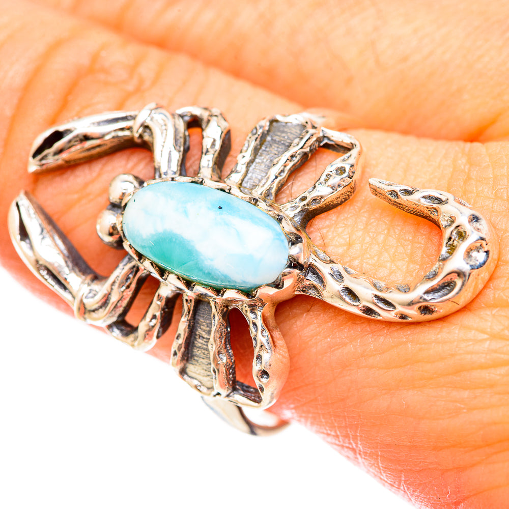 Larimar Rings handcrafted by Ana Silver Co - RING123210