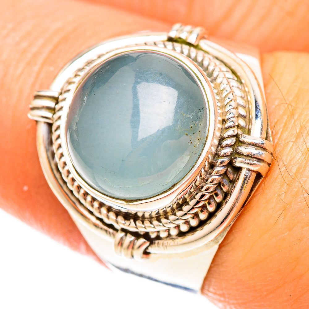 Aquamarine Rings handcrafted by Ana Silver Co - RING123214