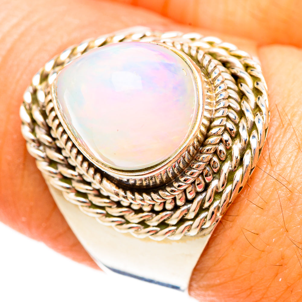 Ethiopian Opal Rings handcrafted by Ana Silver Co - RING123217