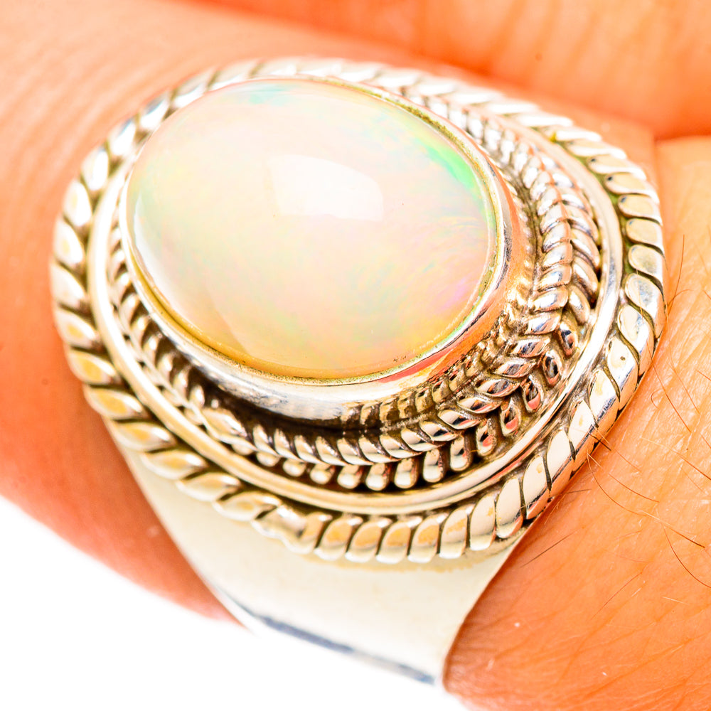 Ethiopian Opal Rings handcrafted by Ana Silver Co - RING123218