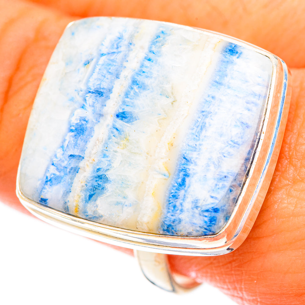 Blue Scheelite Rings handcrafted by Ana Silver Co - RING123220