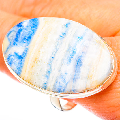 Blue Scheelite Rings handcrafted by Ana Silver Co - RING123223