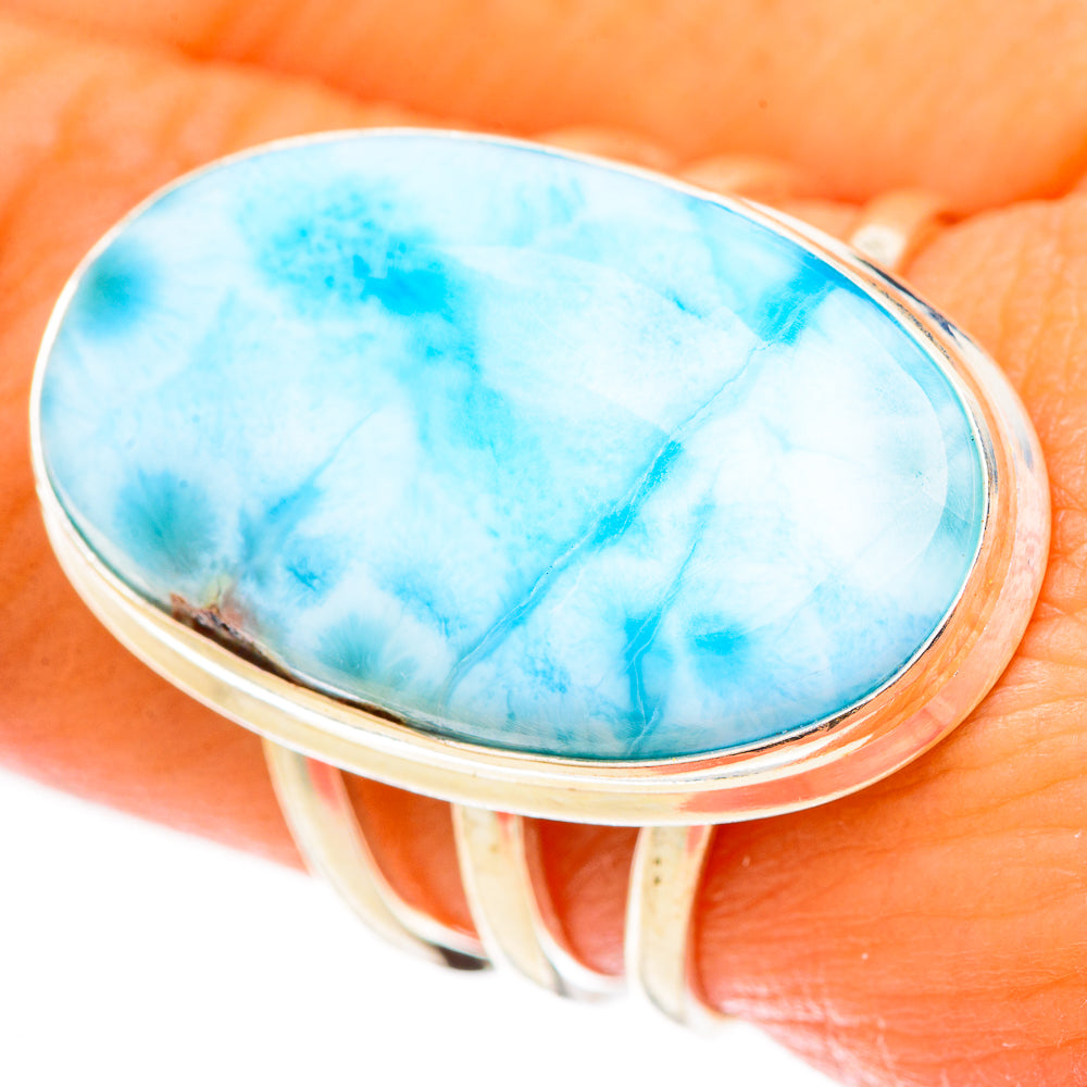 Larimar Rings handcrafted by Ana Silver Co - RING123225