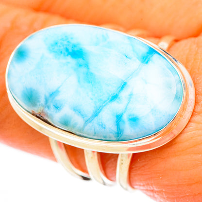 Larimar Rings handcrafted by Ana Silver Co - RING123225