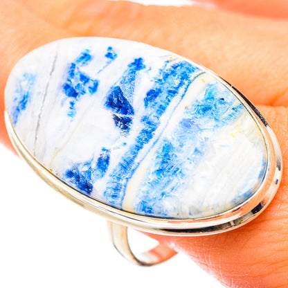 Blue Scheelite Rings handcrafted by Ana Silver Co - RING123243