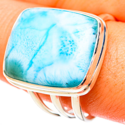 Larimar Rings handcrafted by Ana Silver Co - RING123245