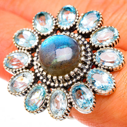 Labradorite Rings handcrafted by Ana Silver Co - RING123248
