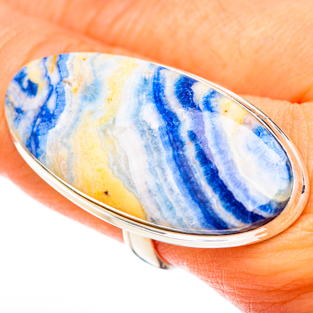 Blue Scheelite Rings handcrafted by Ana Silver Co - RING123261