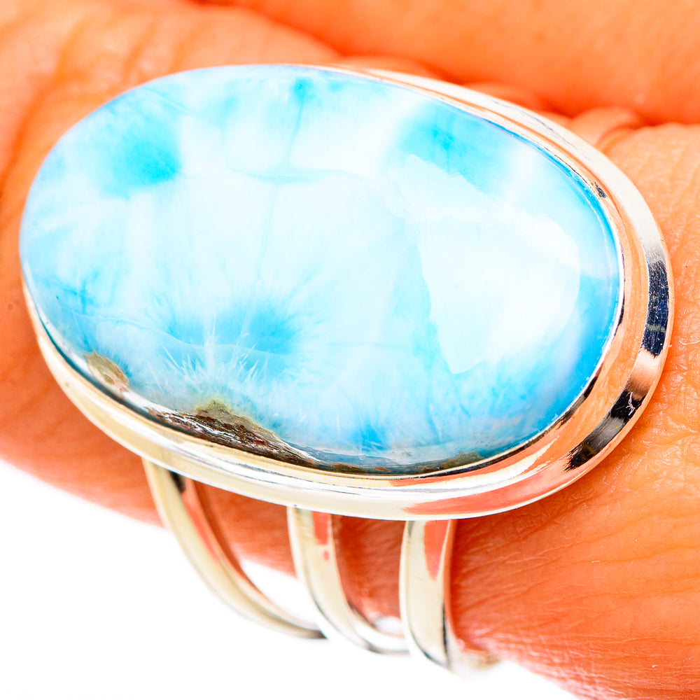 Larimar Rings handcrafted by Ana Silver Co - RING123263