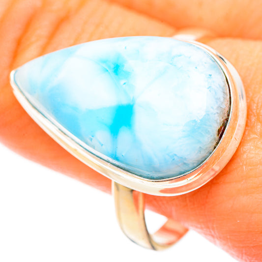 Larimar Rings handcrafted by Ana Silver Co - RING123268