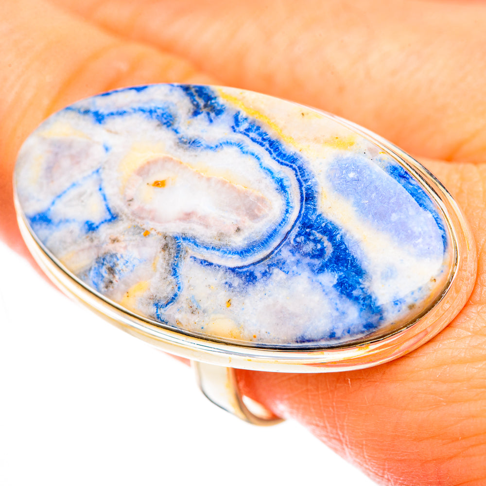 Blue Scheelite Rings handcrafted by Ana Silver Co - RING123280