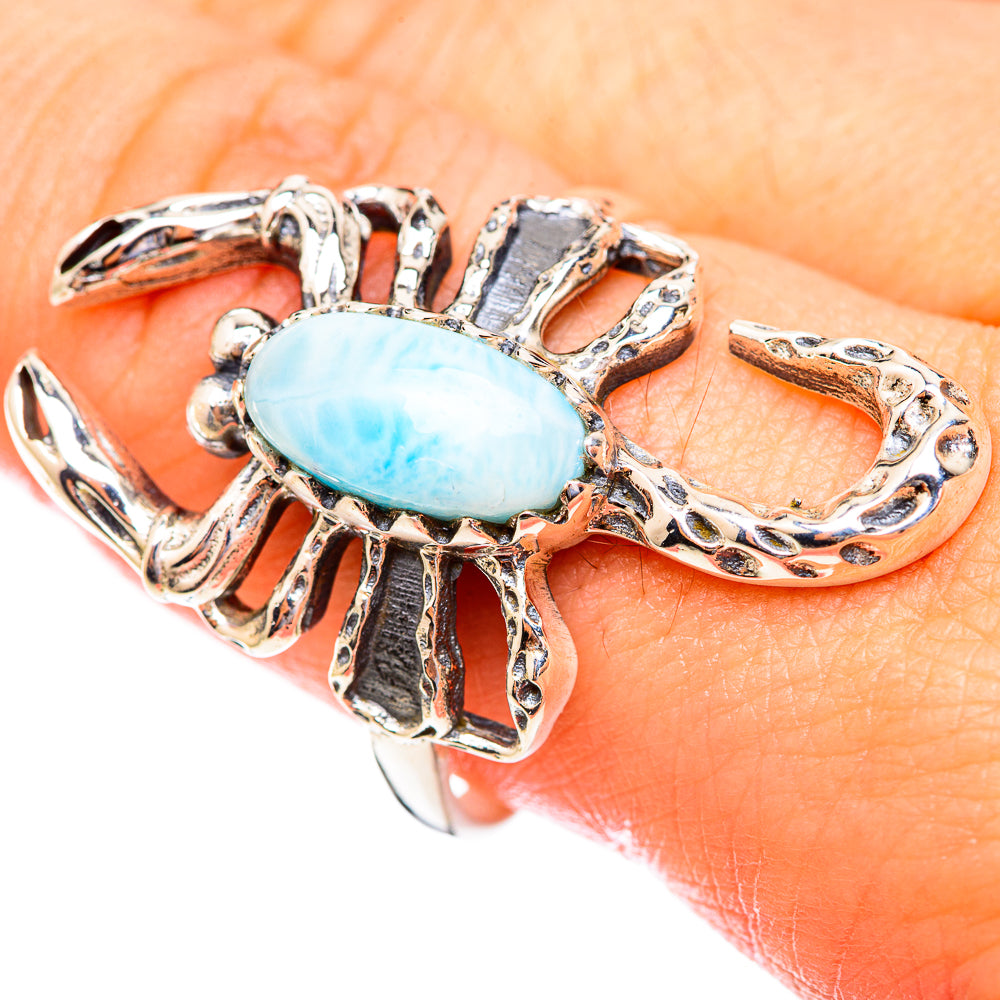 Larimar Rings handcrafted by Ana Silver Co - RING123285