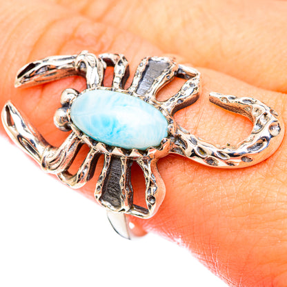 Larimar Rings handcrafted by Ana Silver Co - RING123285