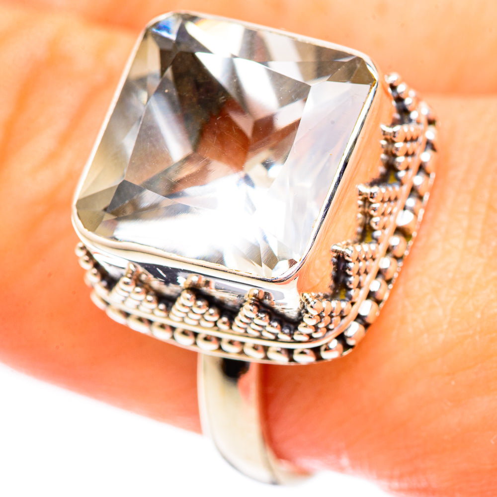 Green Amethyst Rings handcrafted by Ana Silver Co - RING123288